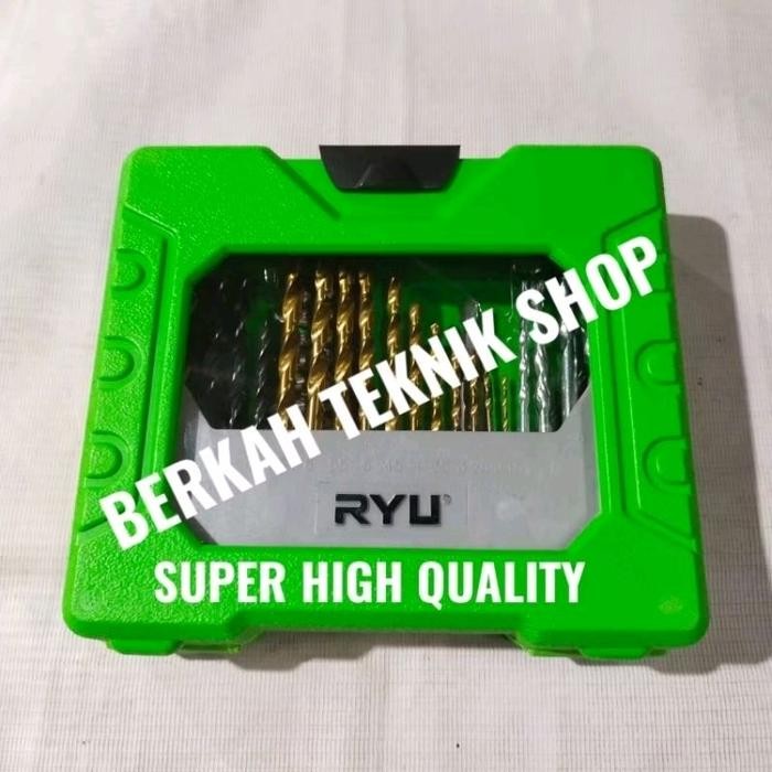 TOOL KIT RYU 41 PCS MATA BOR SET + OBENG bor beton besi kayu ORI