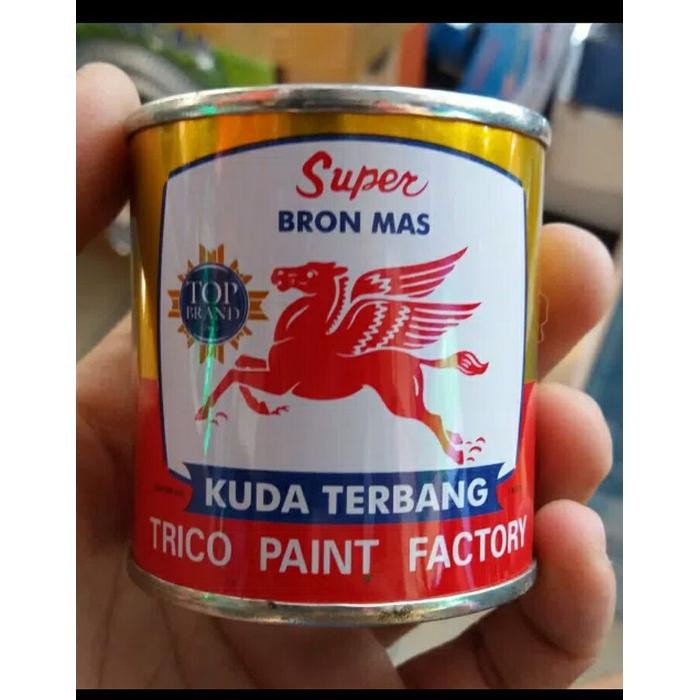 CAT BRON MAS KUDA /CAT MAS KUDA TERBANG GOLD (EMAS) TRICO PAINT KECIL 0.1