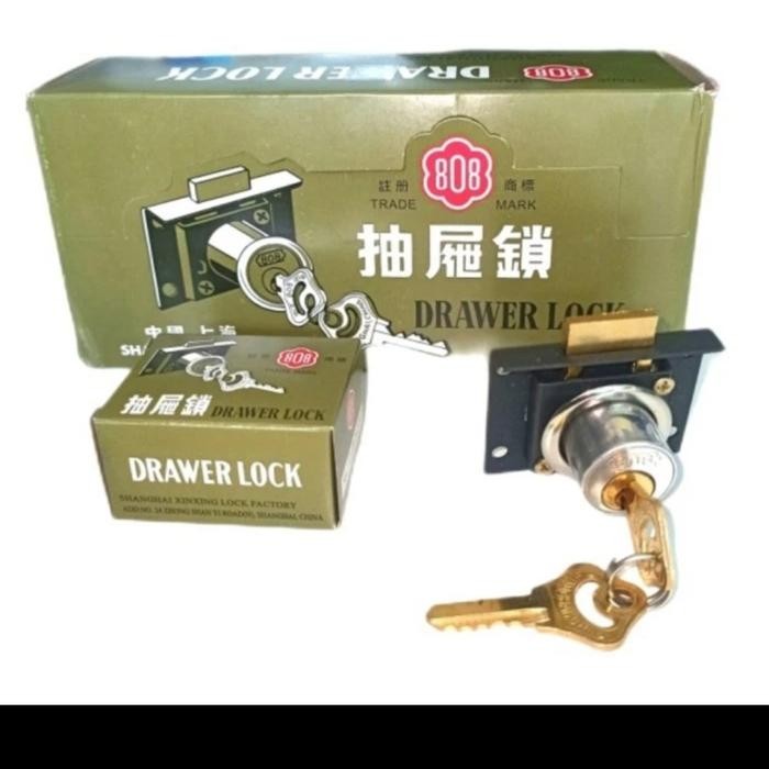 KUNCI LACI 808 ORIGINAL / KUNCI LEMARI 808 ASLI