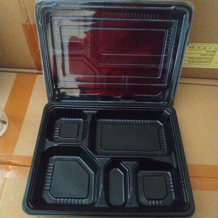 Terbaru Mika Bento Sekat 5 Jumbo Tray Kotak Nasi Jumbo Grosir Isi 300 Set