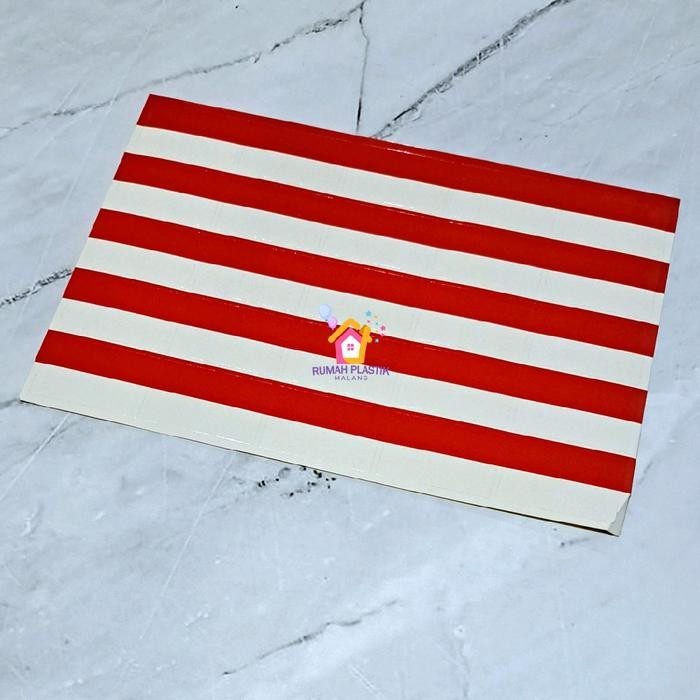 

(Allthebest) 1 lembar isi 25 sticker pipi merah putih sudah di cutting siap pakai aksesoris foto hut