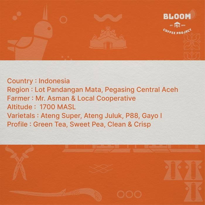 

Biji Kopi Aceh, Takengon - A.M Montage Dew Collection - Fullwashed - Coffee Green Beans Terlaris