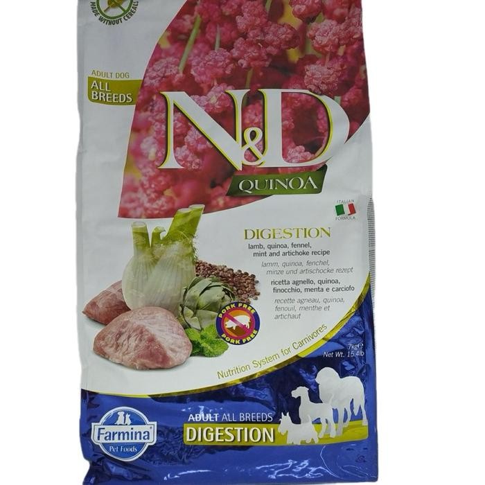 

Farmina N&D Quinoa Lamb Digestion All Breed 7 Kg Terlaris