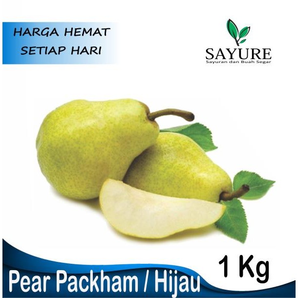 

TERMURAH PIR HIJAU PEAR PACKHAM FRESH 1 KG READY STOCK