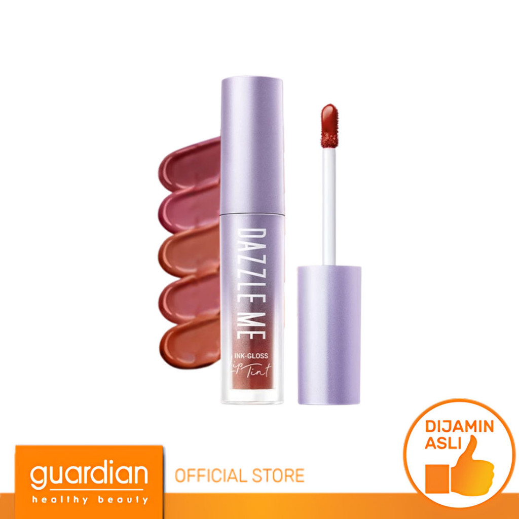 Dazzle Me Ink Gloss - Lip Tint Lip Gloss Tahan Lama Glossy dan Plumpy Finish Waterproof Stained High