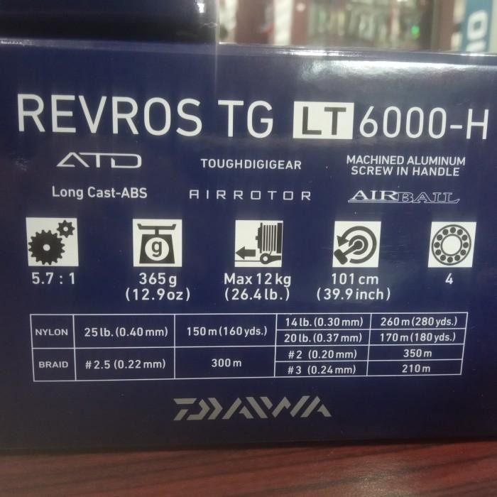 Reel Spinning Daiwa Revros TG LT 6000-H