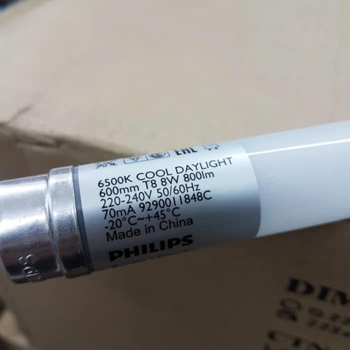 Philips TL LED 8W T8 600mm cool daylight/putih