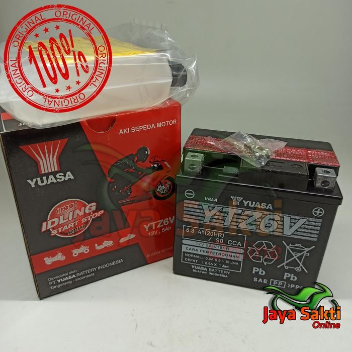 AKI YUASA YTZ6V ASLI YUASA