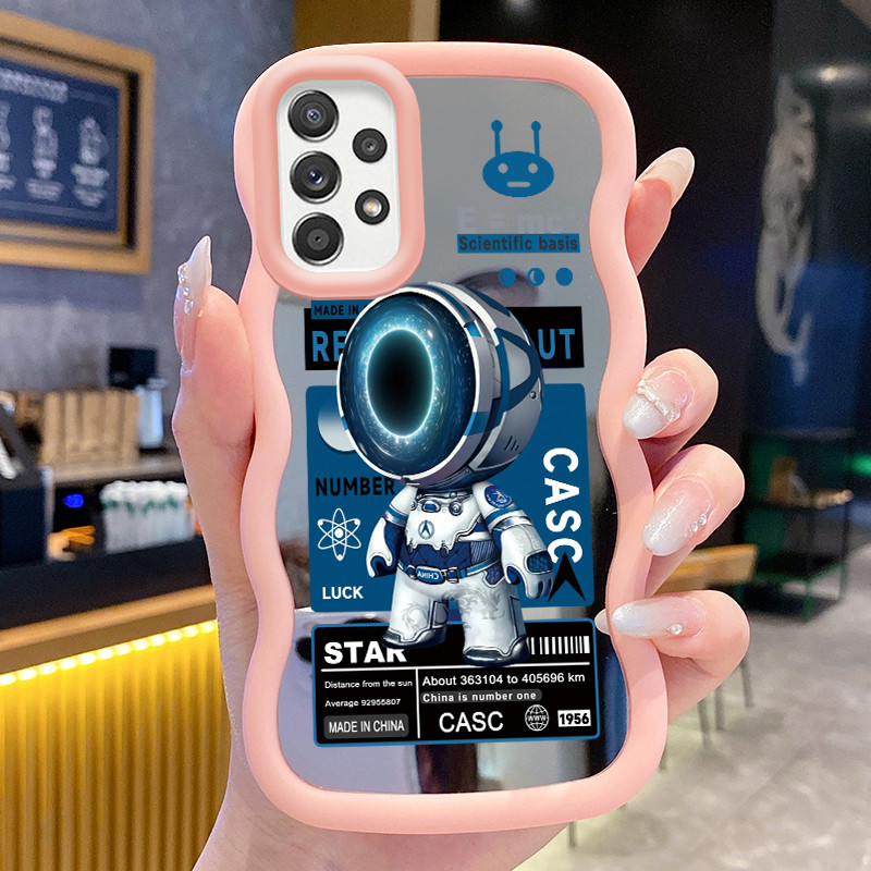 Casing HP Untuk Samsung A52 4G A52 5G A52s Case Astronot NASA Macaron Softcase Silikon lunak Kasing 