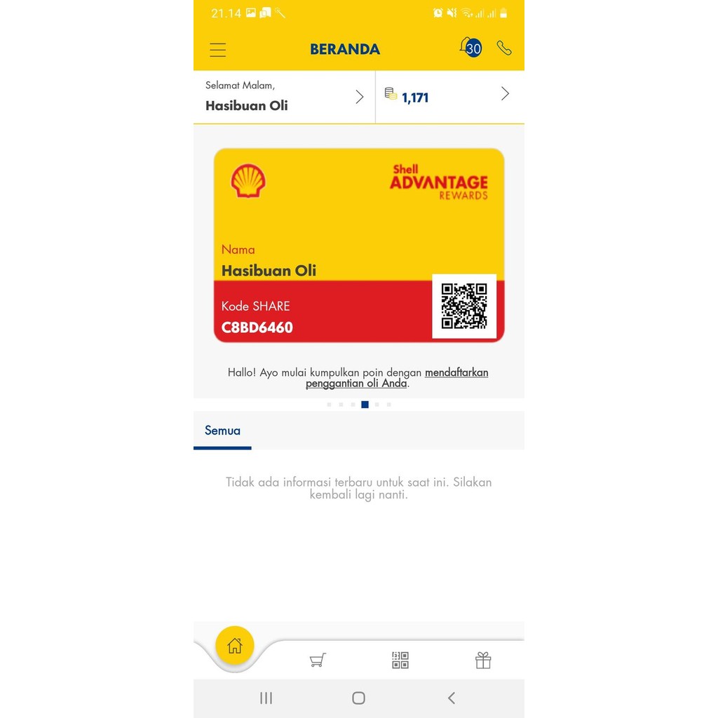 Oli Mobil Shell Helix HX6 10W-40 (1 Liter) ORIGINAL