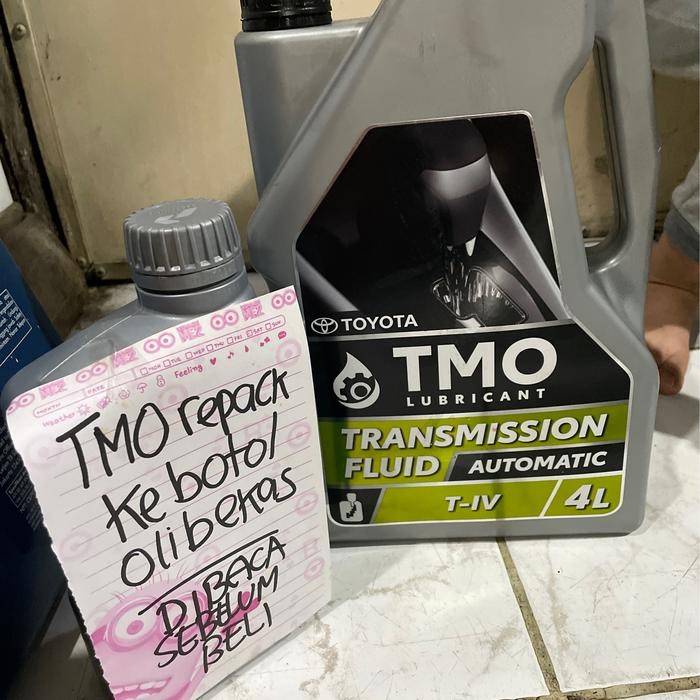 Oli matic TMO t4 original toyota 1liter repacking ke botol bekas