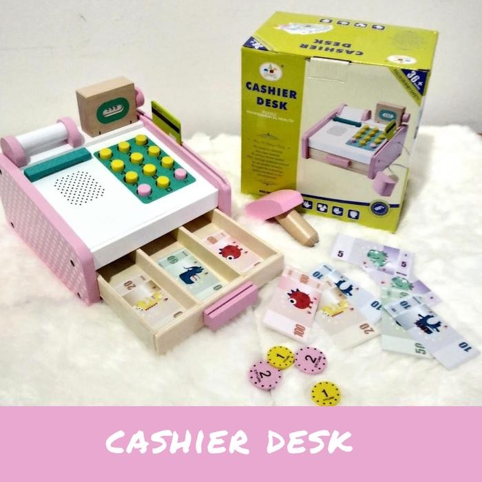 Wooden Toy Kasir Mainan Kayu Edukasi -Gratisongkir