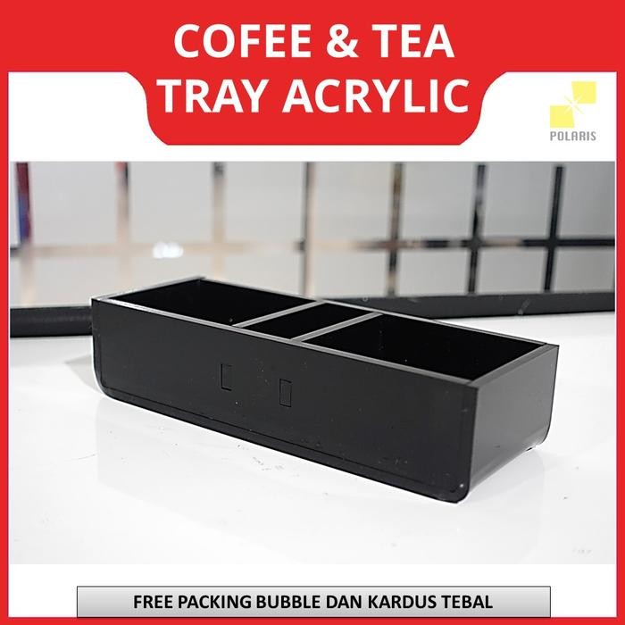 Coffee & Tea Sachet Tray Acrylic For Hotel - Akrilik Tempat Teh & Kopi