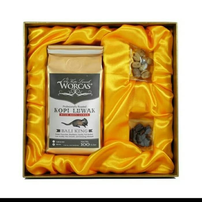

Worcas Kopi Luwak Liar Robusta Bali Per 100Gram Box Besar