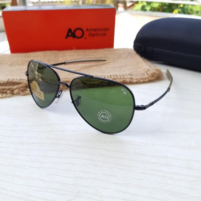 Kacamata Sunglass Aviator Pilot Ao Hard Diamond Fullset