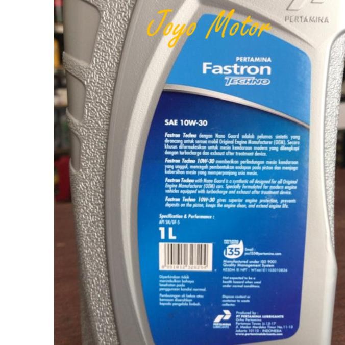 OLI MESIN FASTRON TECHNO 10W-30 1 LITER