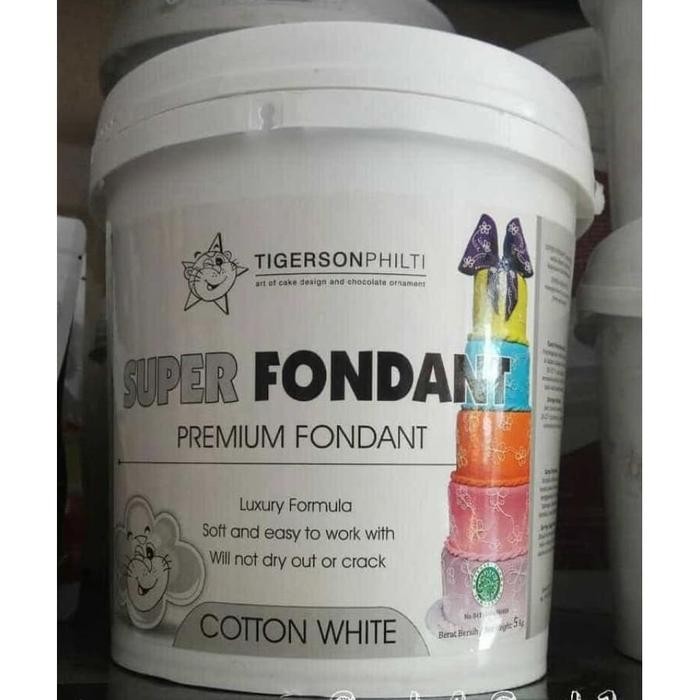 

Fondant Tigerson Philti White 5Kg - Gosend/Grab Only!!!