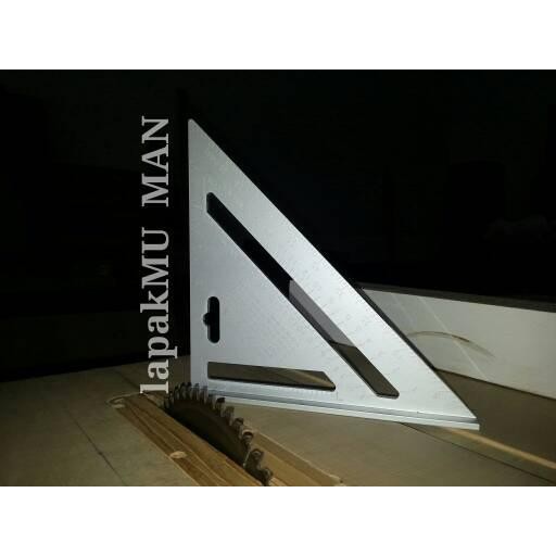 

new promo PENGGARIS SIKU SEGITIGA ALUMUNIUM 7 inch / SPEED SQUARE