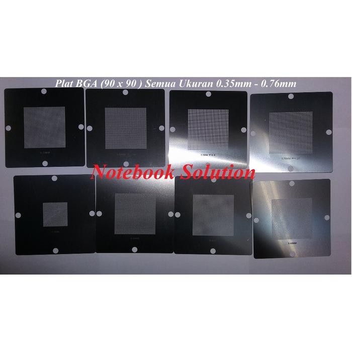 

Plat BGA Stencil 90 X 90 Mm Universal 8 Pcs (0.30 Mm - 0.76 Mm ) Untuk