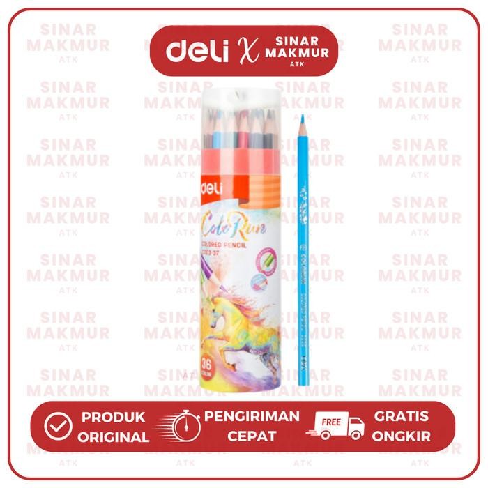 

Pensil Warna/Color Pencil 36 Warna dengan Rautan Pensil pada Tabung Deli EC00337 (Set)