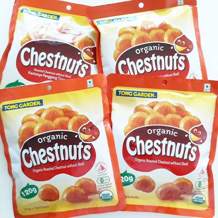 

Diskon! Promo Tong Garden Organic Chestnuts 120G Kacang Kastanye Panggang Organik