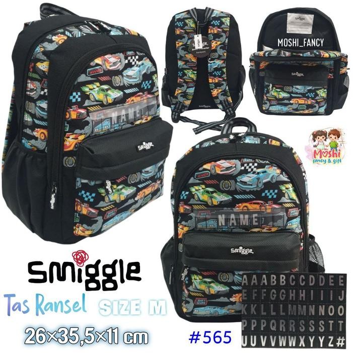 Tas Ransel Smiggle Curious Car / Tas Smiggle Car Anak Laki-Laki / Tas Gendong Smiggle Car / Tas