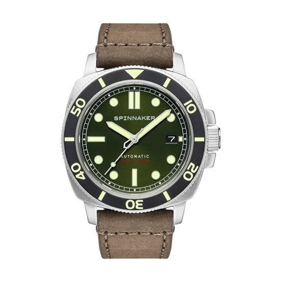 Spinnaker Hull Diver Alligator Green SP-5088-03 Green Dial