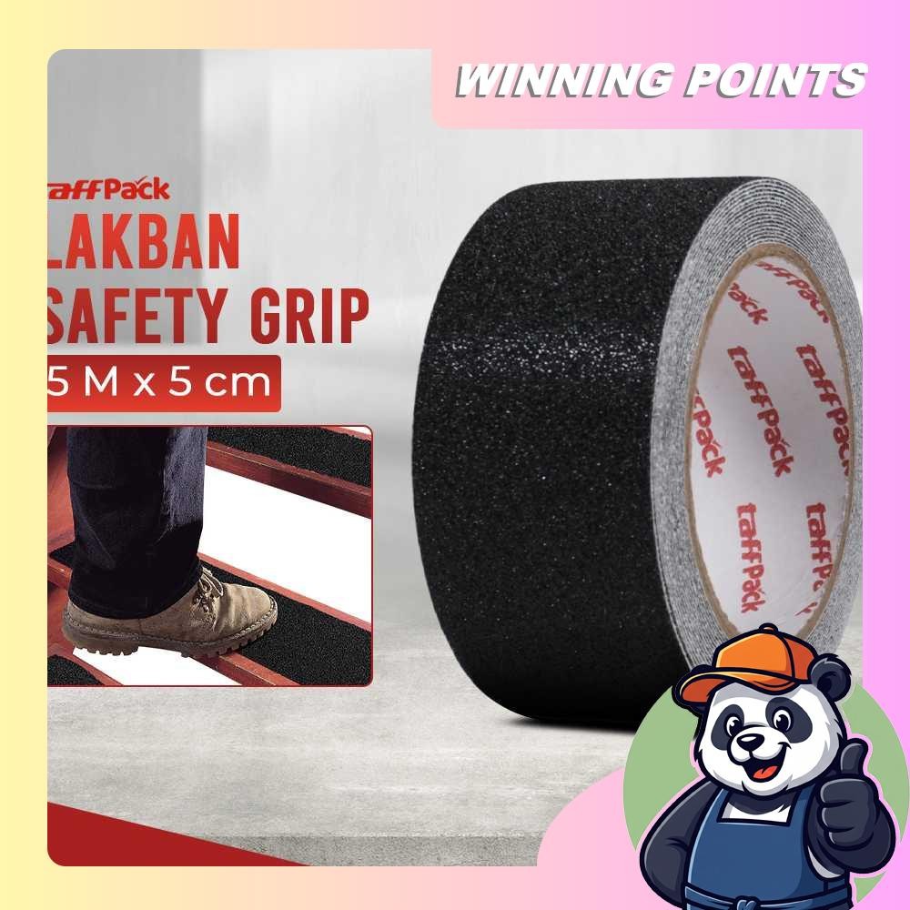 

Lakban Tangga Tape Safety Grip Anti Slip 0.65mm Strong Traction