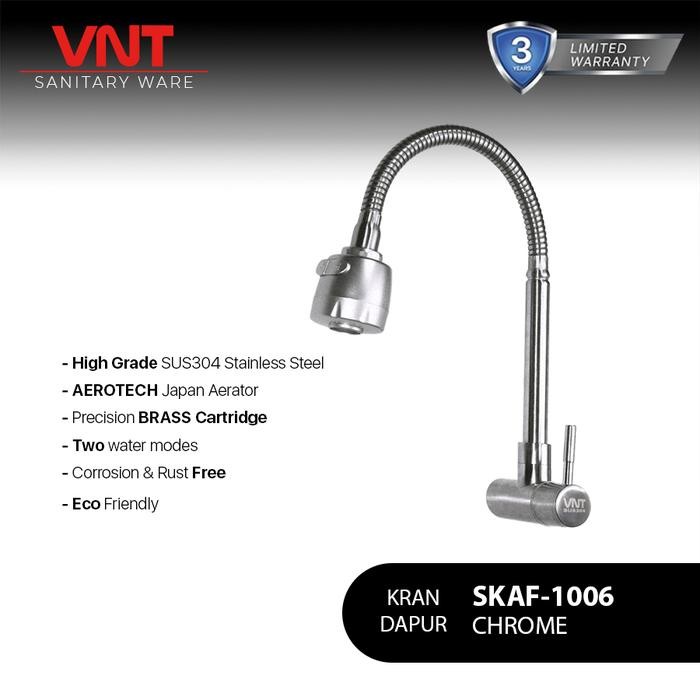 Toto Sanitaary - Kran Dapur Cuci Piring Flexible Stainless Sus304 Keran Air Sink