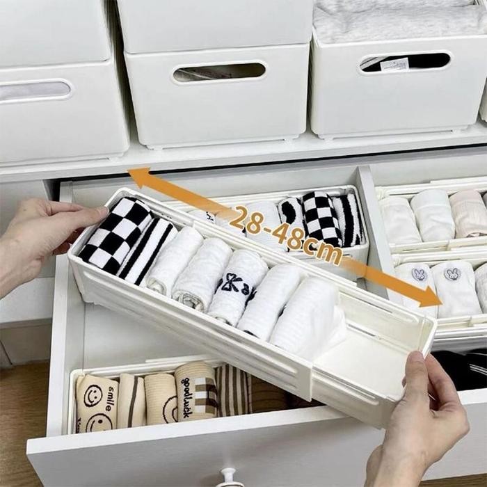 New Sekat Laci Pembatas Penyimpanan Rak Lemari Pakaian Organizer Rak Lemari Pakaian Organizer Lemari