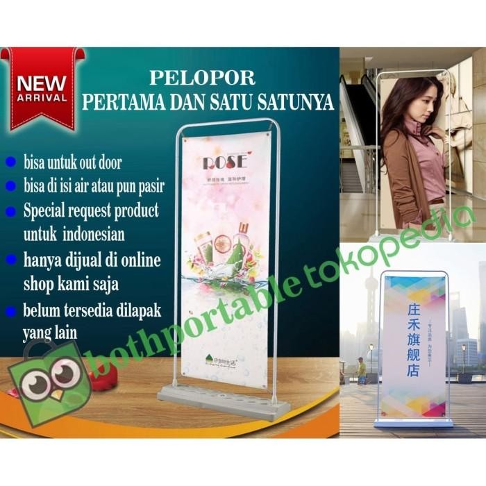 

Standing Water Tank Door Frame Banner 80Cm X180Cm Di Isi Air/Pasir