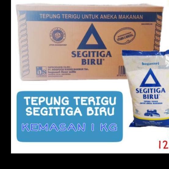 

Sale terbaru Terigu Segitiga Biru Kemasan 1kg Isi 12pack Per Dus Ready