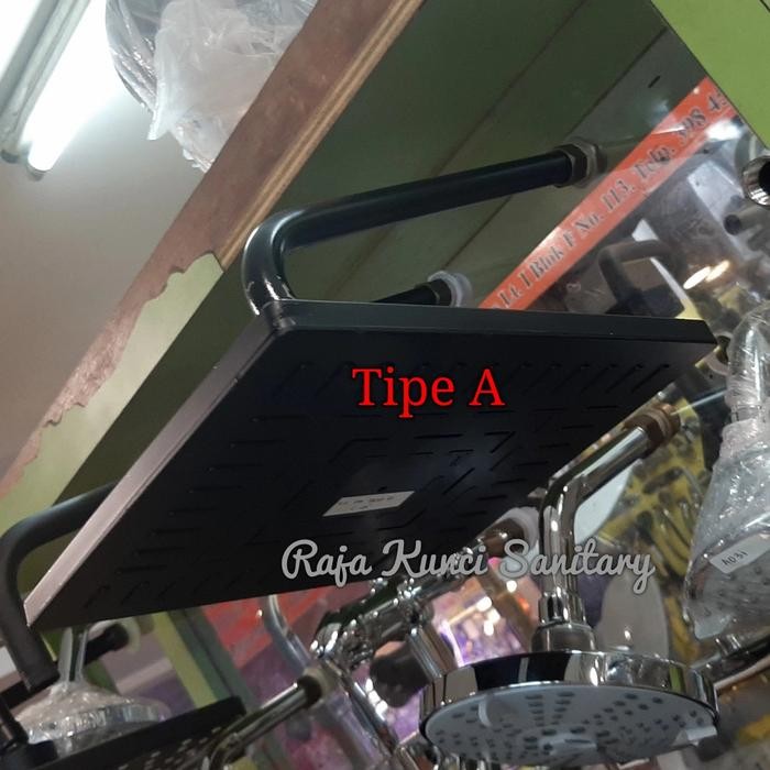 Onda Kenma'Ster - Wall Shower/Head Shower/Shower Tanam/Mandi/Tiang Dinding Black/Hitam