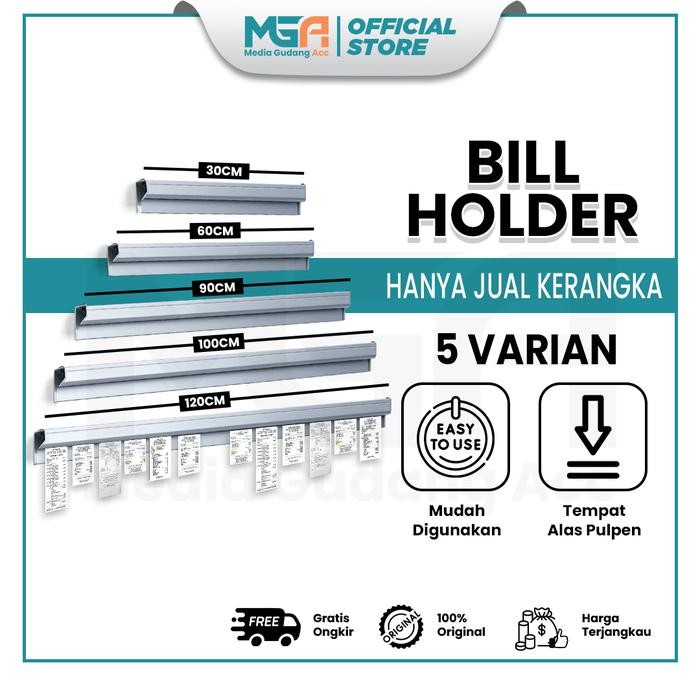 

ID BILL HOLDER STAINLESS / CAPITAN NOTA / RECEIPT HOLDER / PENJEPIT KERTAS BON BILL / BILL HOLDER