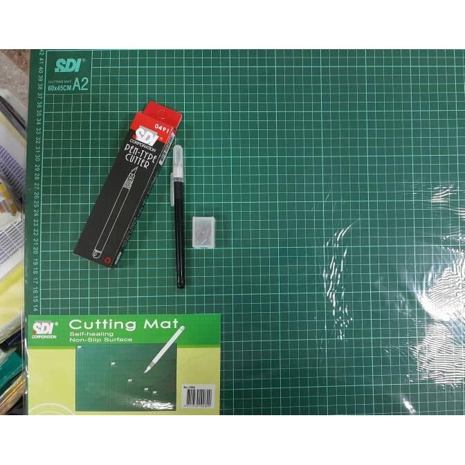 

ID PAKET CUTTING MAT SDI A2 + PEN CUTTER + REFILL