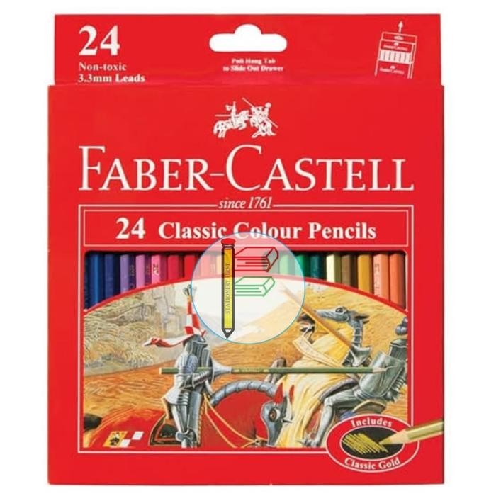 

ID PENSIL WARNA 24 WARNA FABER CASTELL CLASSIC