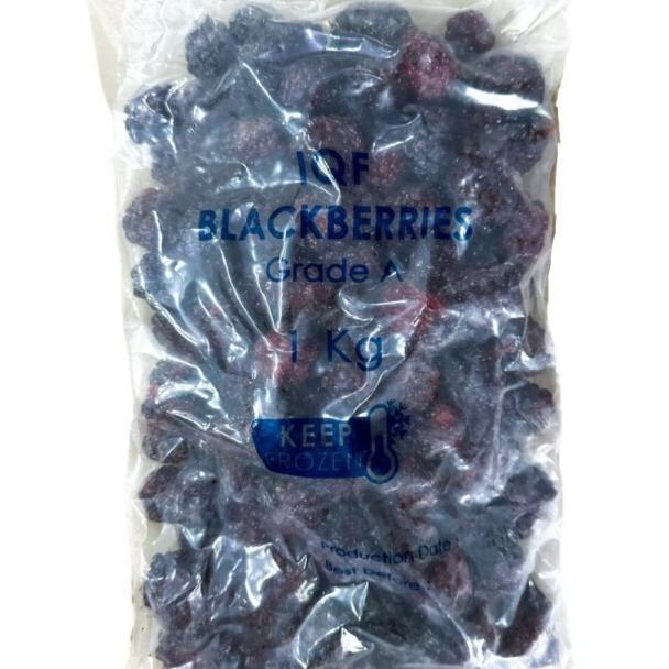 

TERMURAH IQF (individually quick frozen) blackberry/blackberries beku 1 kg READY STOCK