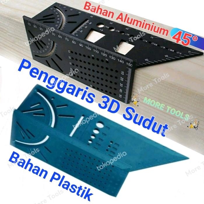 

ID PENGGARIS SEGITIGA MARKING RULER 3D MITRE ANGLE SPEED SQUARE