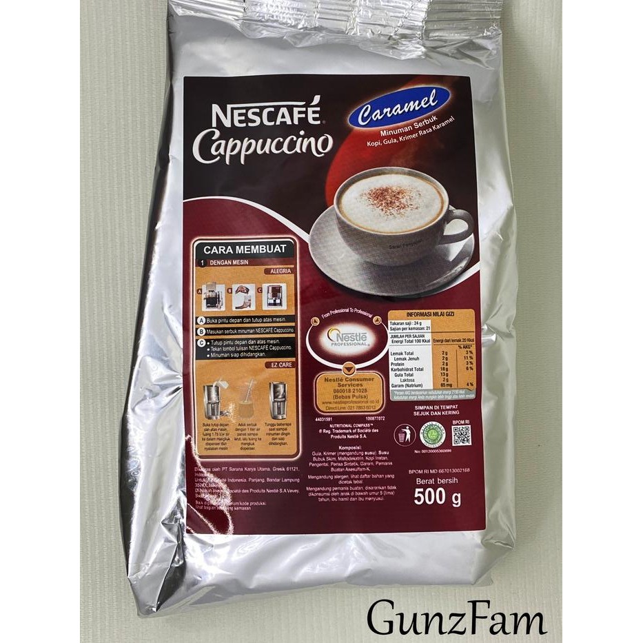 

NESCAFE CAPPUCINO CARAMEL 500GR BY NESTLE PROFESSIONAL