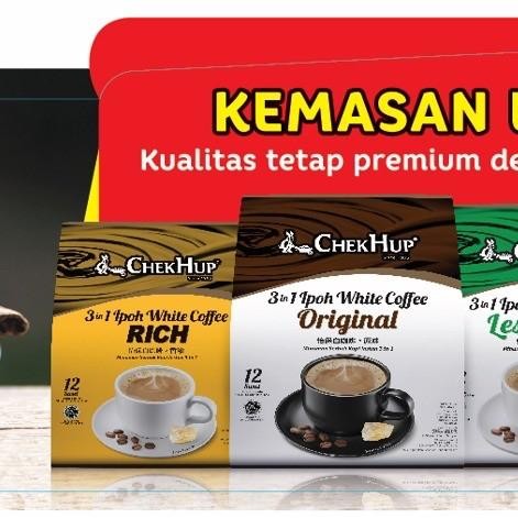 

CHEK HUP 3IN1 IPOH WHITE COFFEE/KOPI CHECK HUP 3IN1 BPOM