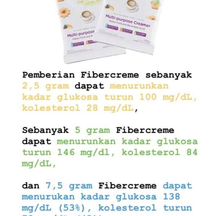 

FIBER CREME SACHET 6 GRAM (10 SACHET @ 6 GRAM)