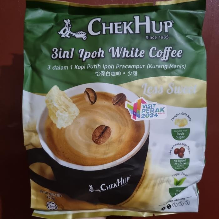 

CHEKHUP 3IN1 IPOH WHITE COFFEE LESS SWEET CHEK HUP 3 IN 1 LESS SWEET