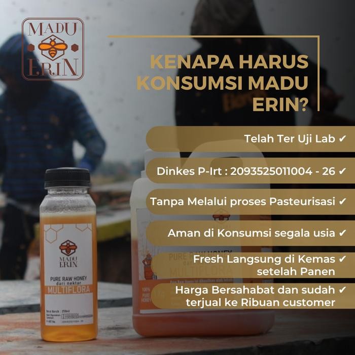 

MADU 1KG MULTIFLORA MADU ERIN HONEY ALAMI ORGANIK MADU MURNI