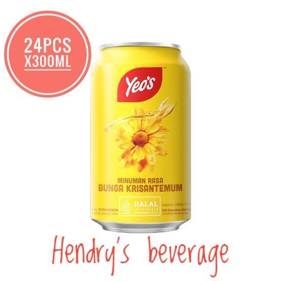 

YEOS CHRYSANTHEMUM TEA YEOS TEH KRISAN KALENG 1KARTON ISI 24PCS