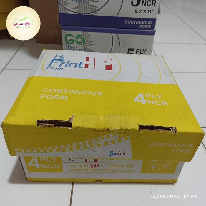 

Continuous Form /Kertas Print /Kertas Invoice /Cf Hi Print 4Ply Bagi 2