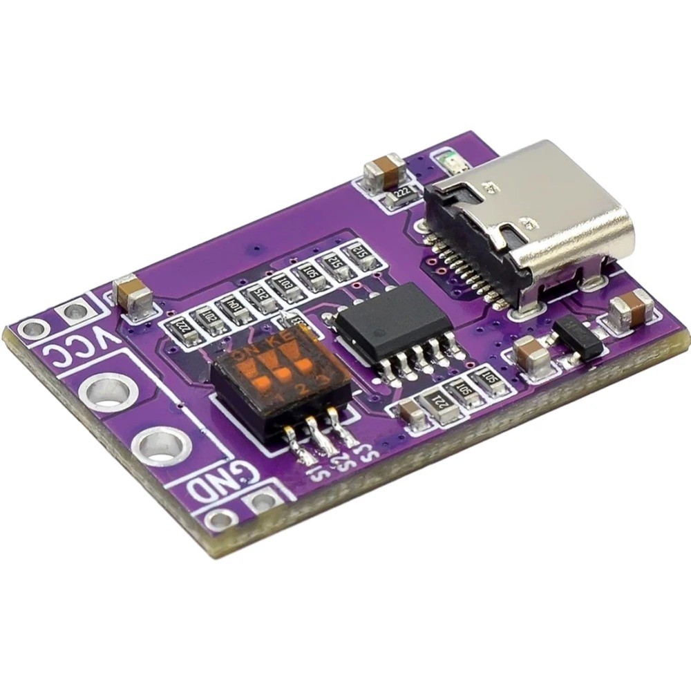 IMPORT 1-100PCS PD/QC/AFC FAST CHARGE DECOY TRIGGER TYPE-C DECOY MODULE BOARD WITH DIP SWITCH 5V 9V