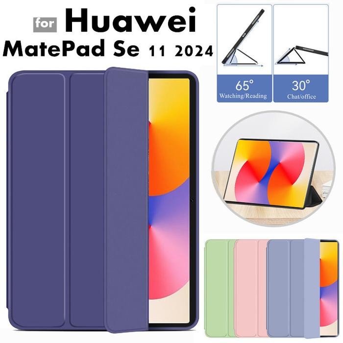 Promo Huawei Matepad SE 11 2024 Tri-fold Magnetic Smart Flip CasetHuawei Matepad SE 11 Inch 2024
