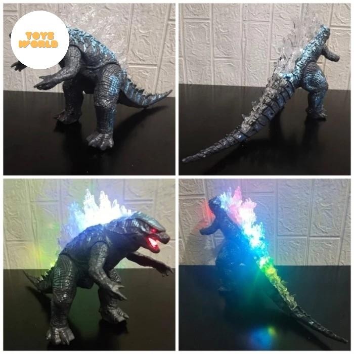 Playgro - Mainan Dino Godzilla Besar Baterai Jalan Nyala Lampu Suara Dinosaurus