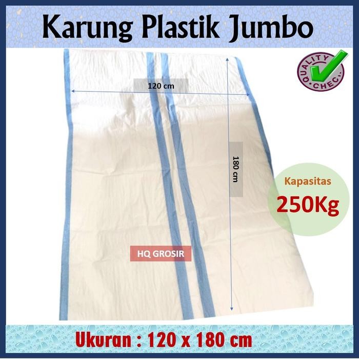 

Karung Plastik Jumbo Premium Polos Baru 120x180 cm Karung Packing MINIMAL ORDER 5