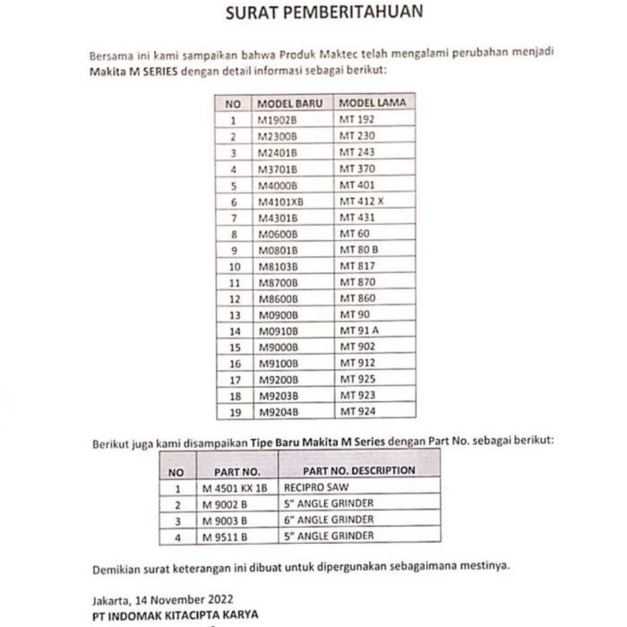 Gercep Mesin Bor Dinding Beton - Maktec Mt 870 / Mt870 - Hammer Drill